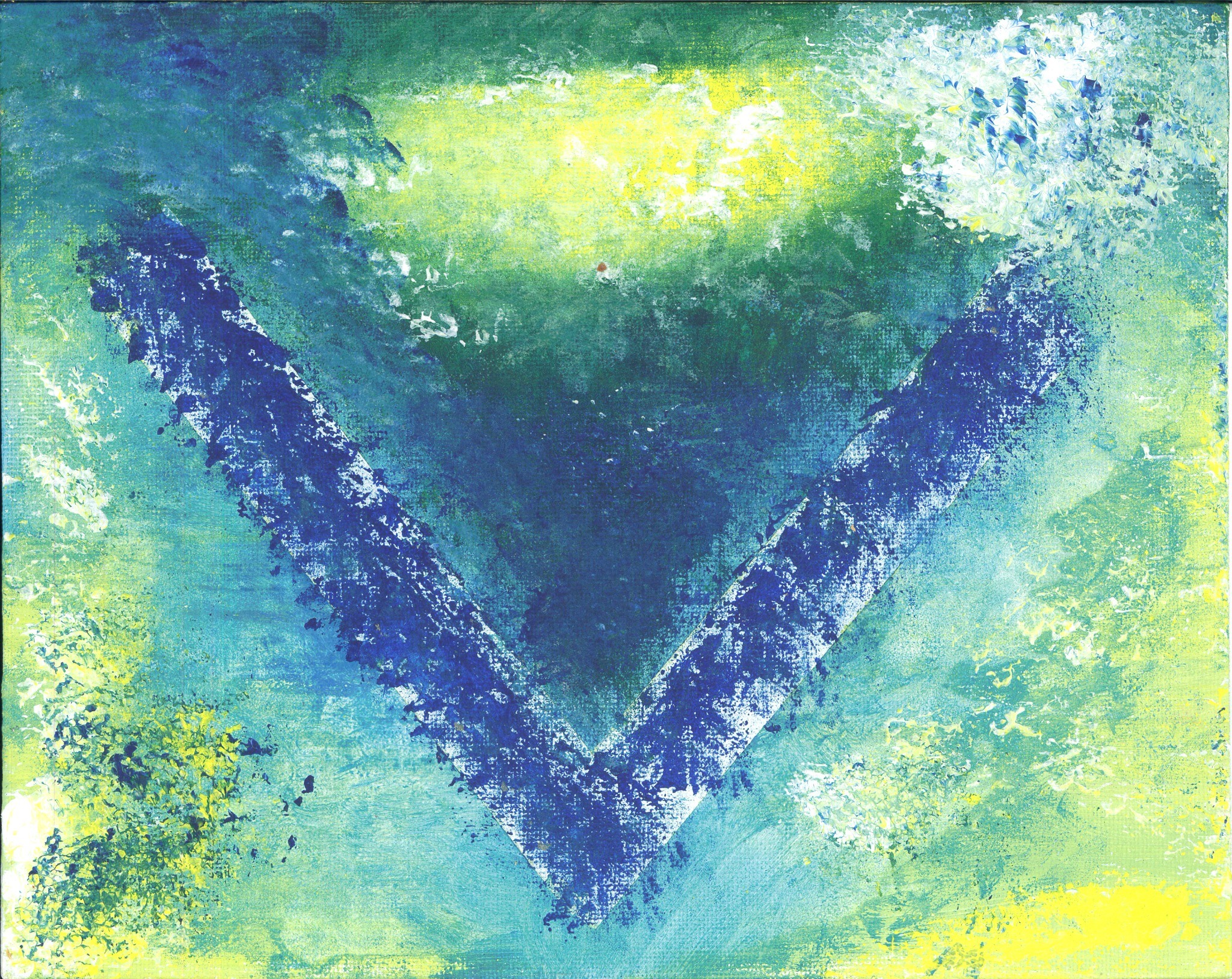 Victory Warriors, an abstract earth-toned painting by MamiNature