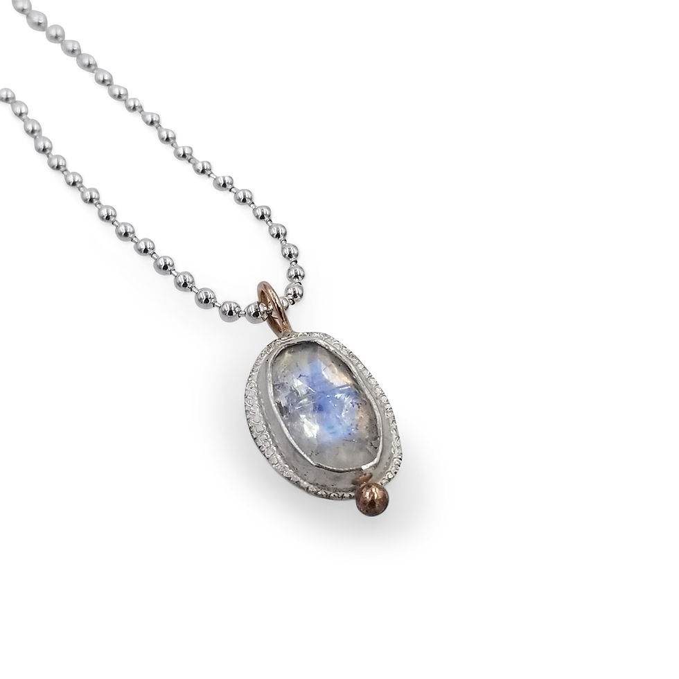Thumbnail: Oval Moonstone pendant drop