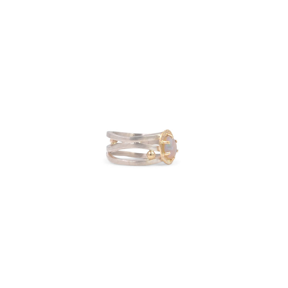 Thumbnail: Crystal Opal Flow Ring 
