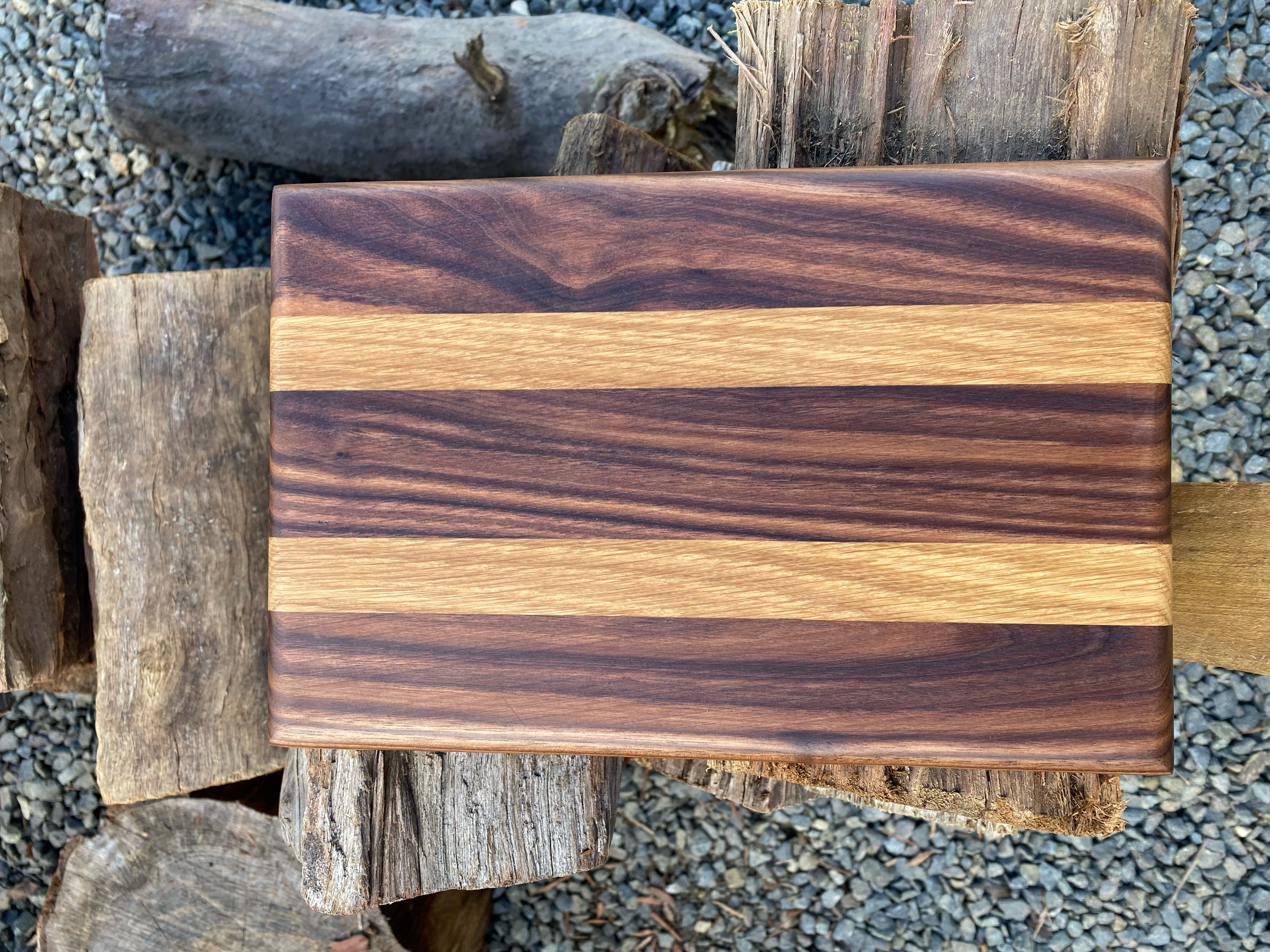 Handcrafted Striped Small Cutting & Serving Board