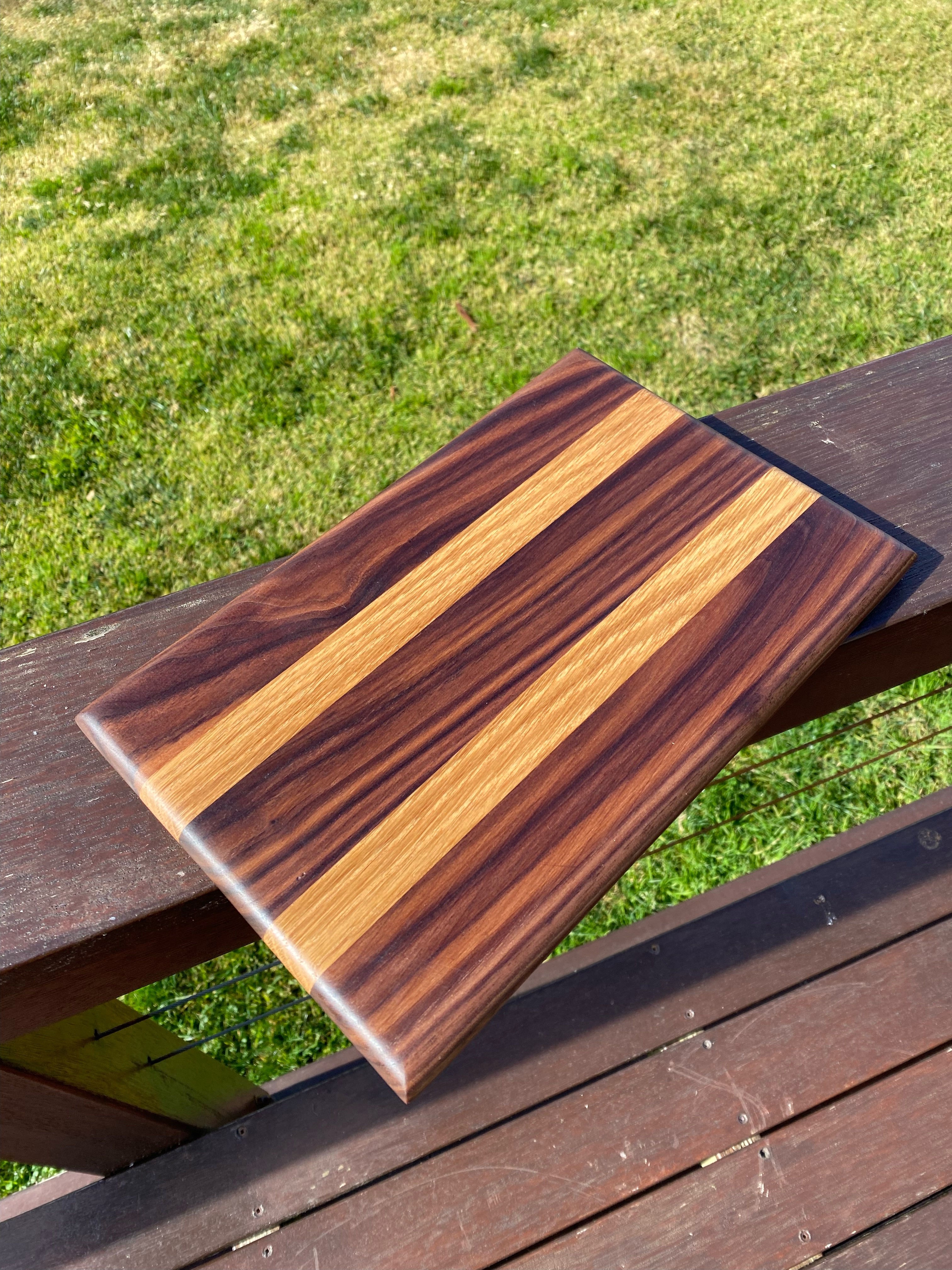 Handcrafted Striped Small Cutting & Serving Board
