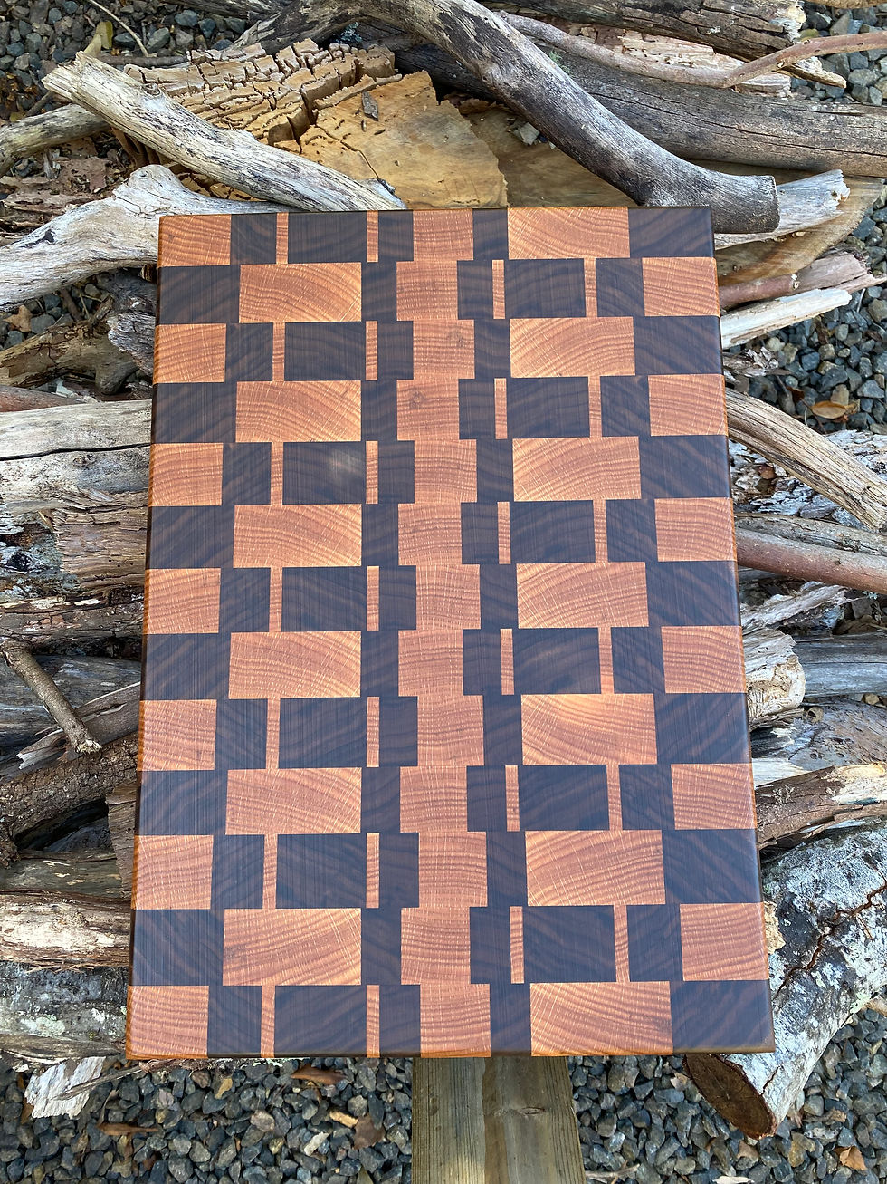 Thumbnail: Mosaic Handmade End-Grain Chopping Board