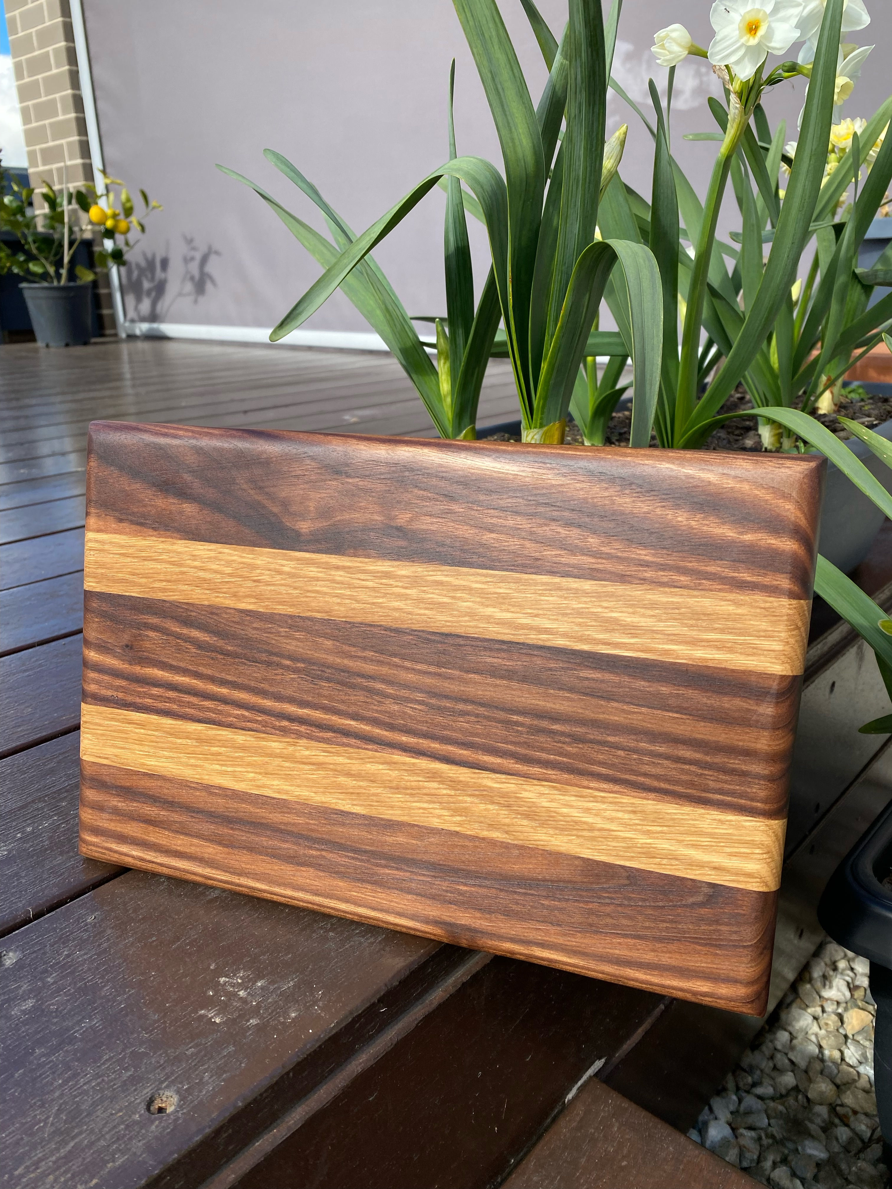Handcrafted Striped Small Cutting & Serving Board