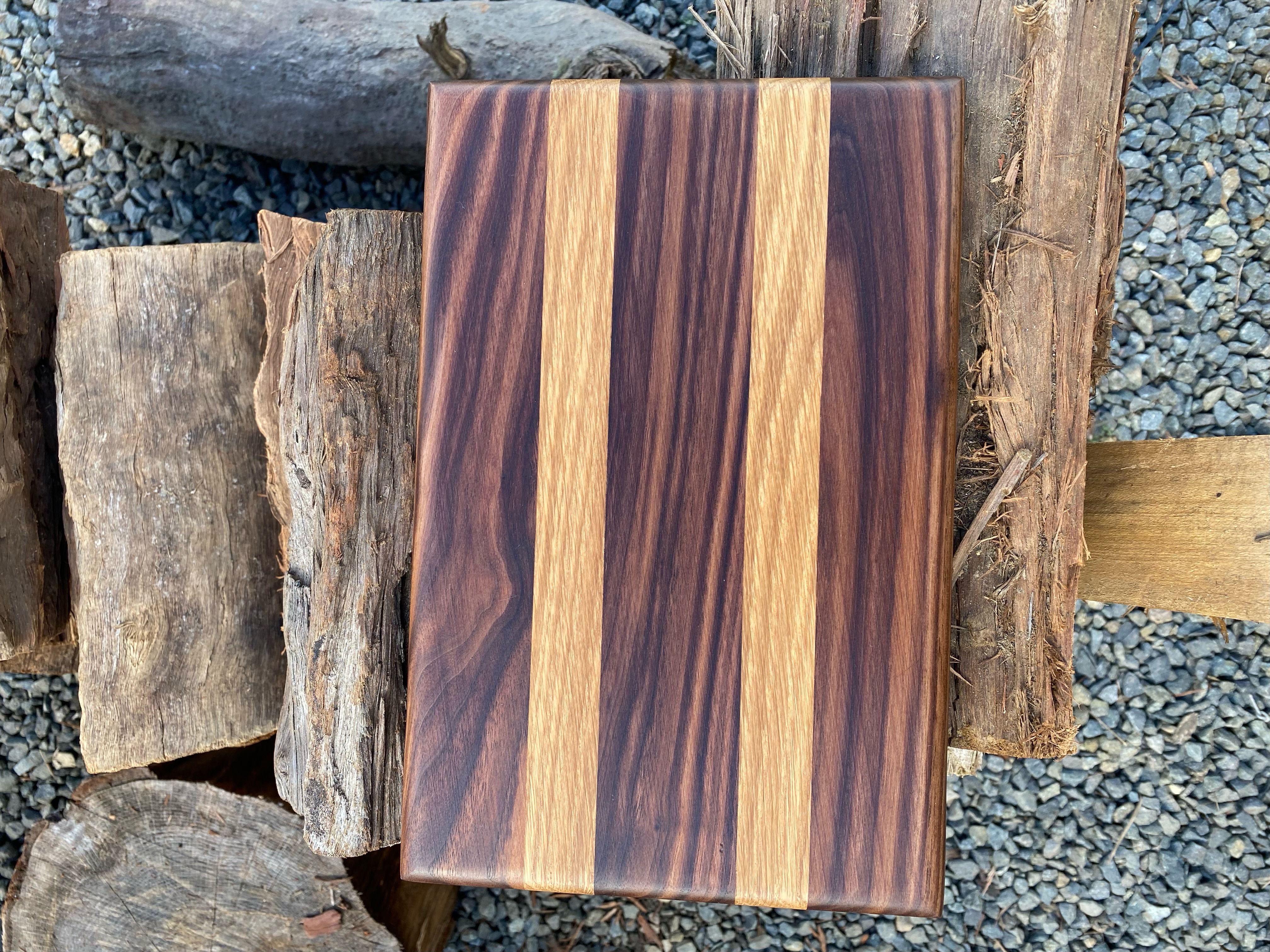 Handcrafted Striped Small Cutting & Serving Board