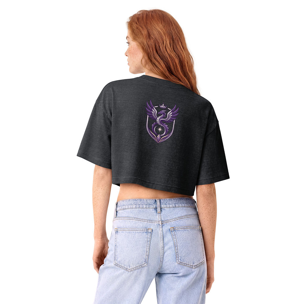 Thumbnail: Mythrae Women’s garment dye cropped tee