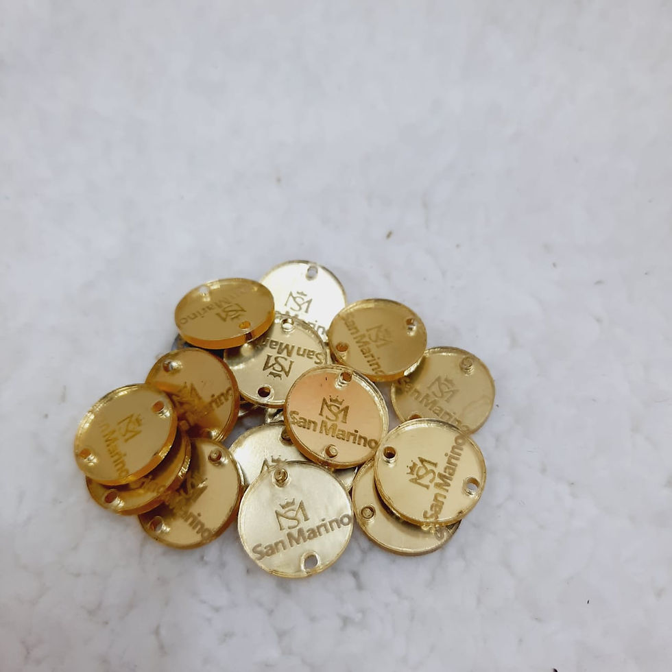 Miniatura: TAGS DE ACRÍLICO PERSONALIZADAS - P 1,5CM - 10 UNIDADES