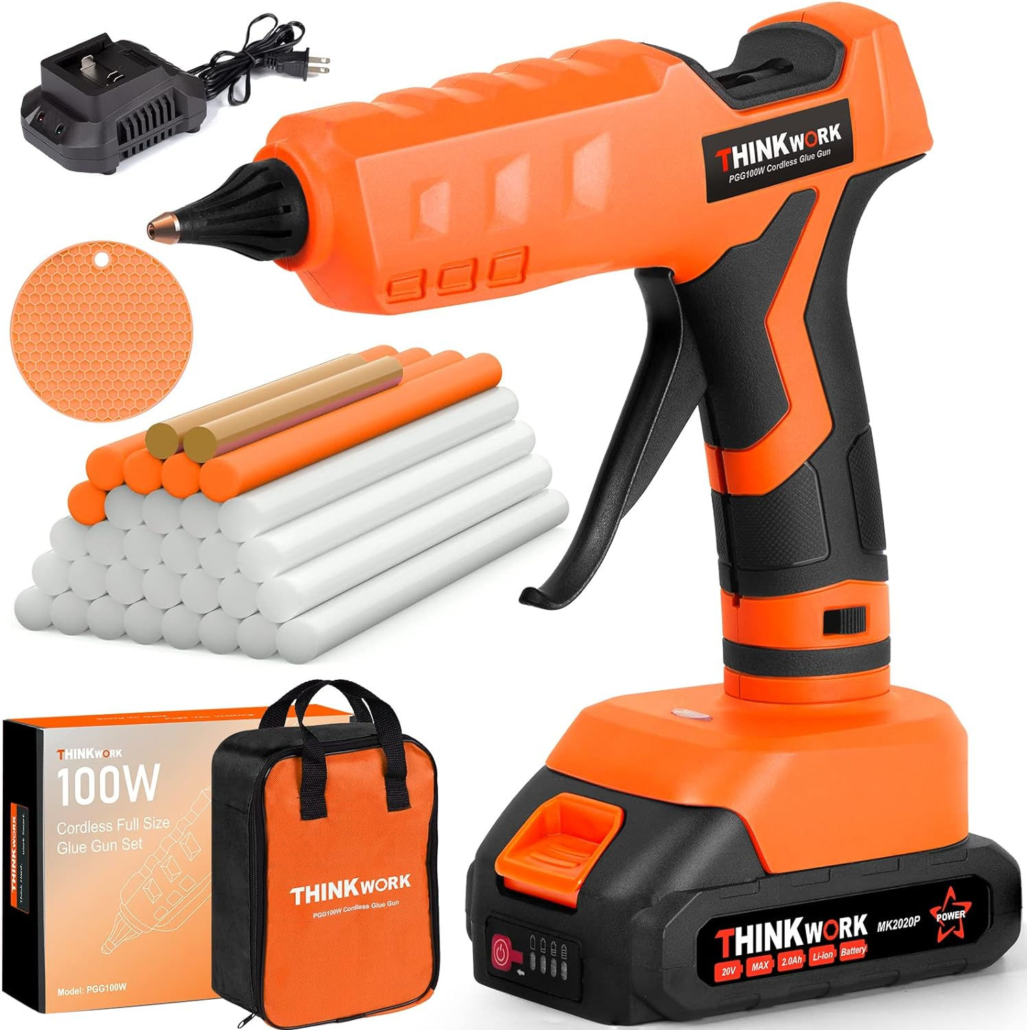 20V Cordless Hot Glue Gun W6117