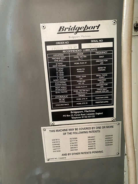 Thumbnail: BRIDGEPORT BR2J2 TURRET MILLER
