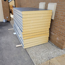 Steel insulated structural panels are what we use to construct our garden buildings from. These panels are used to constuct factories, offices and retail out lets throughout the world. So, our garden rooms are built to last with minimum maintenance as we only us e a small amount of timber.