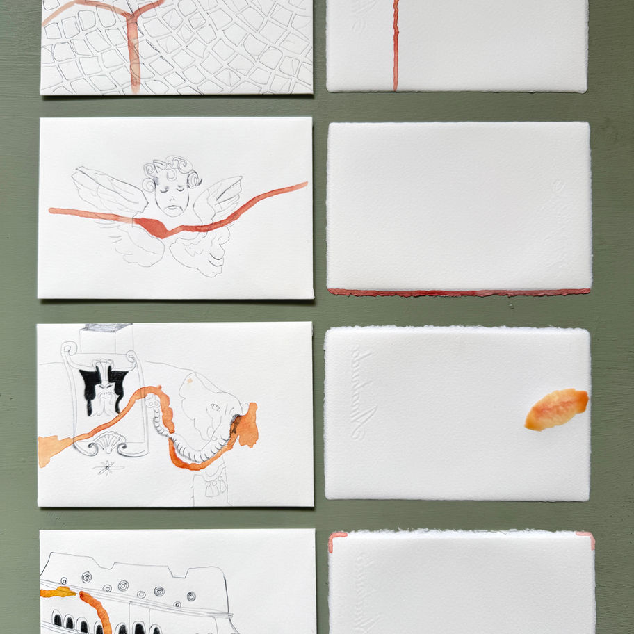 A limited series of illustred letters conceived to be written, sent or collected.