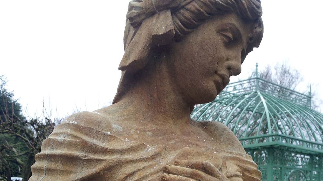 handmade woman garden statue, one of the four seasons