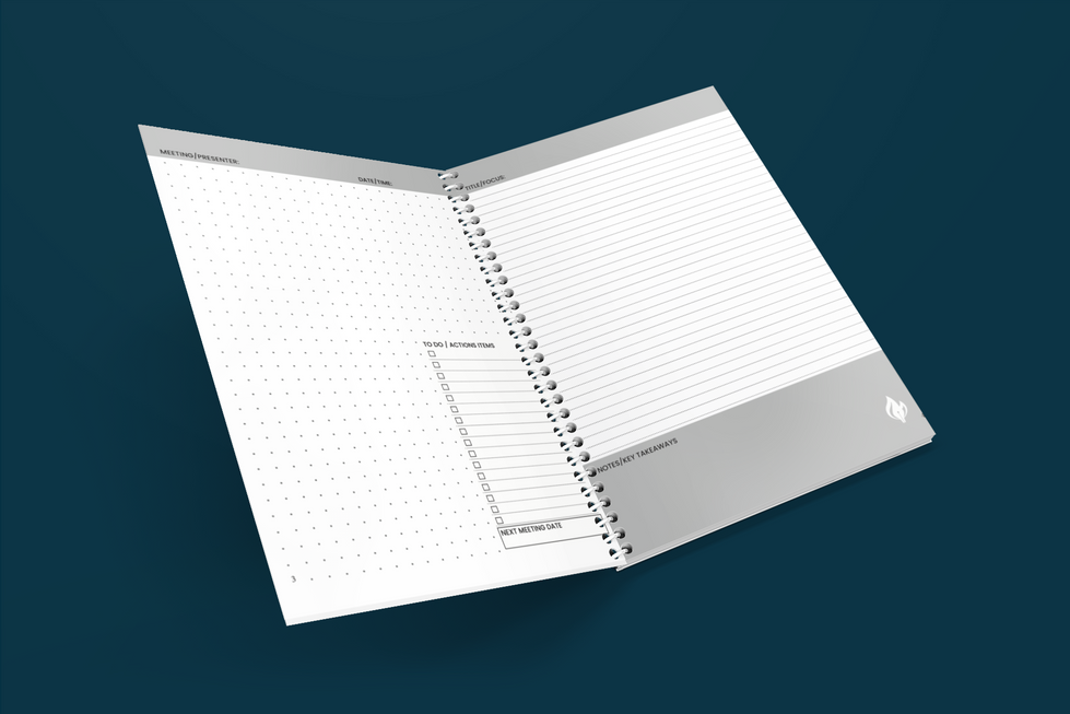 meeting notebook spiral interior