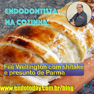 Filé Wellington com shitake e presunto de Parma
