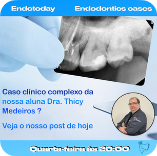 Caso clínico com uma lesão endodôntica com efeito periodontal secundário.