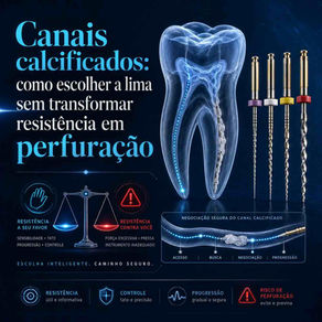 Canais calcificados: como escolher a lima sem transformar resistência em perfuração 