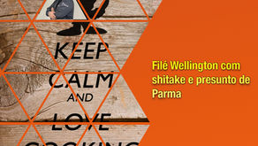 Filé Wellington com shitake e presunto de Parma