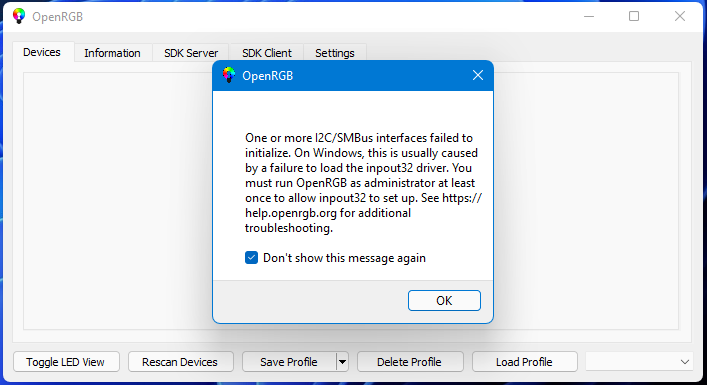 Phần mềm OpenRGB