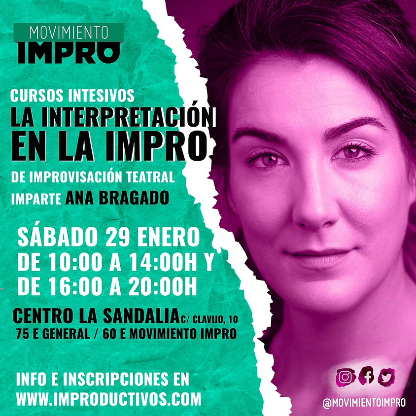 Curso Intensivo: La Interpretación en la Impro con Ana Bragado en Sevilla