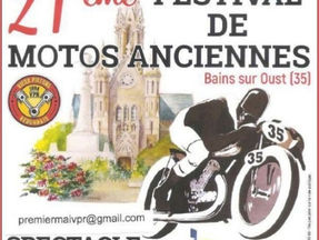 AMOTO était au Festival Motos Anciennes à Bains-sur-Oust, vendredi 1er mai