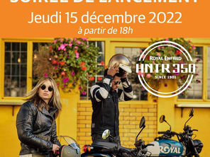 AMOTO chez Moto Passion 35 pour la présentation de la Royal Enfield HNTR 350