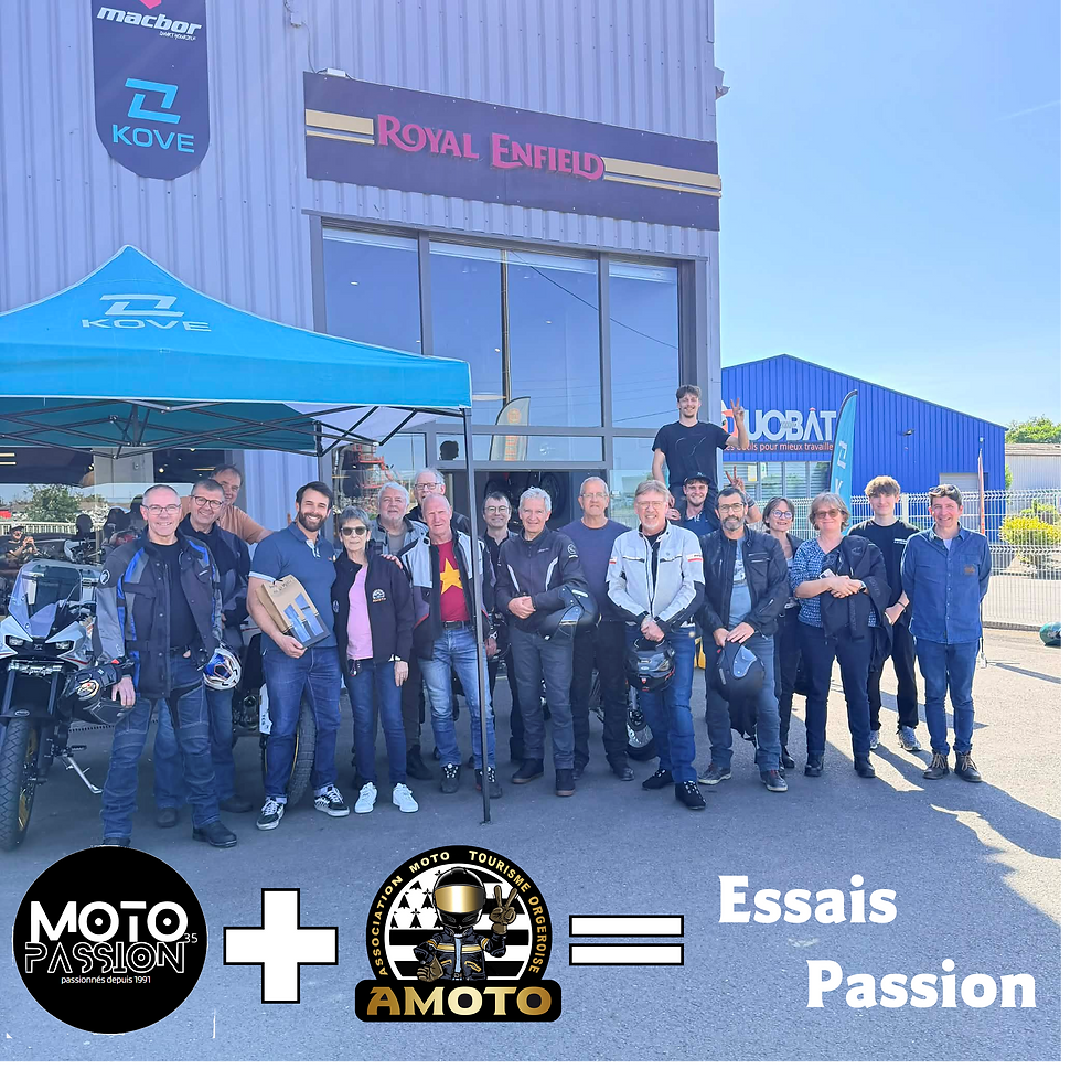 Les équipes réunies en clôture de cette journée d'essais