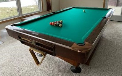 9' Brunwick Gold Crown III - #203 | Paramount Billiards