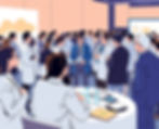 people participated in scientific conference group photo illustration.jpg