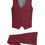 Thumbnail: Ultra Slim-Fit 3pcs Burgundy Suit Skinny Pants