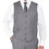 Thumbnail: Slim Fit 3pcs Gray Suit
