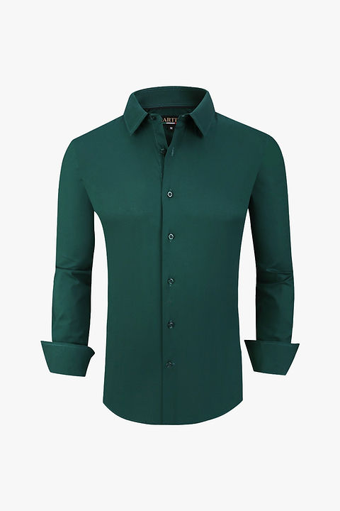 green emerald velvet dress Dark Olive Green Dress Shirt | The Lemongrass Slim Fit