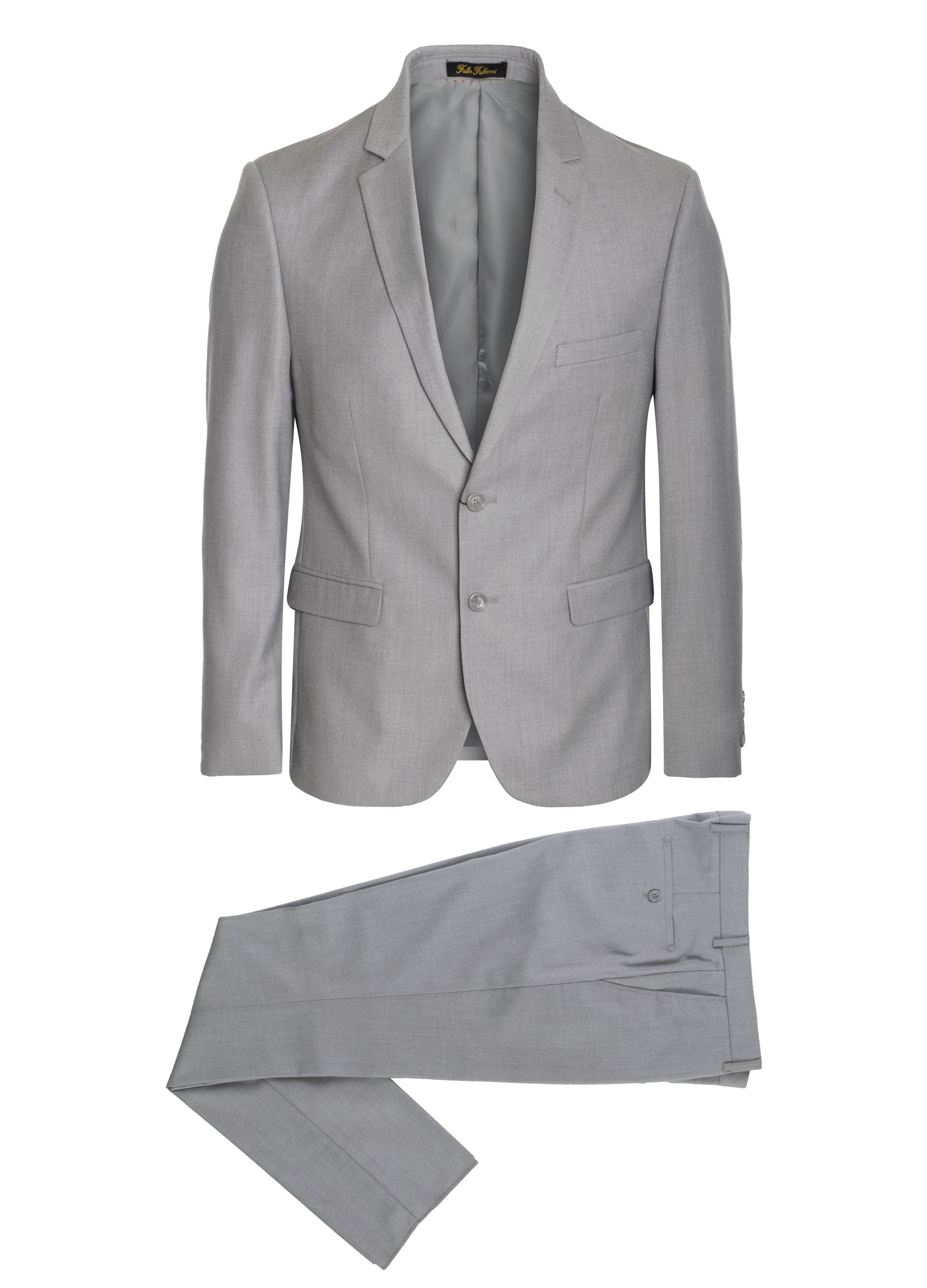 Extra Slim-Fit 3pcs slim-notch Lapel Lt.Gray Suit