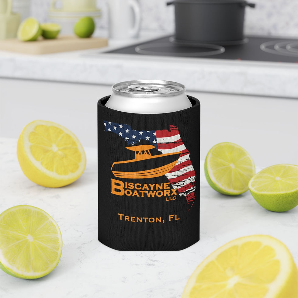 Thumbnail: Orange and Rugged Flag Can Cooler