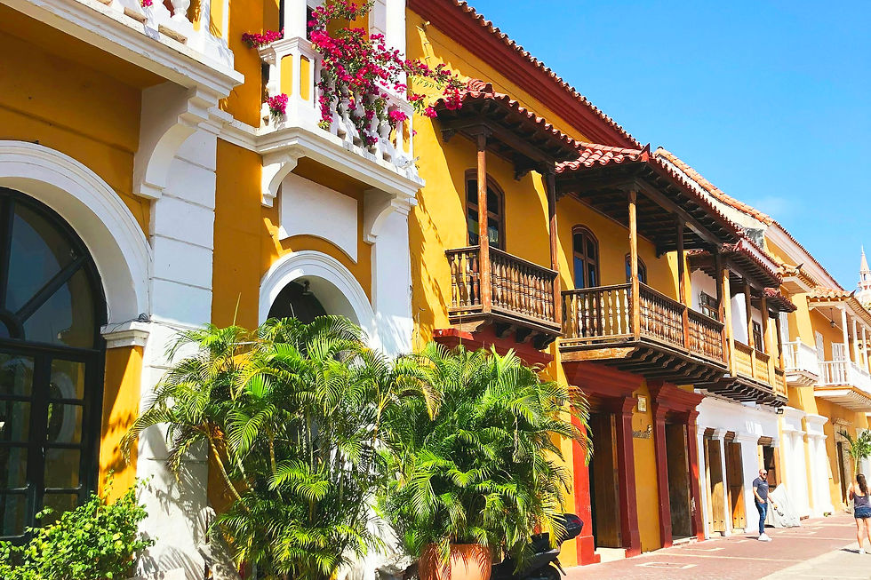 Colorful streets of Cartagena, Colombia