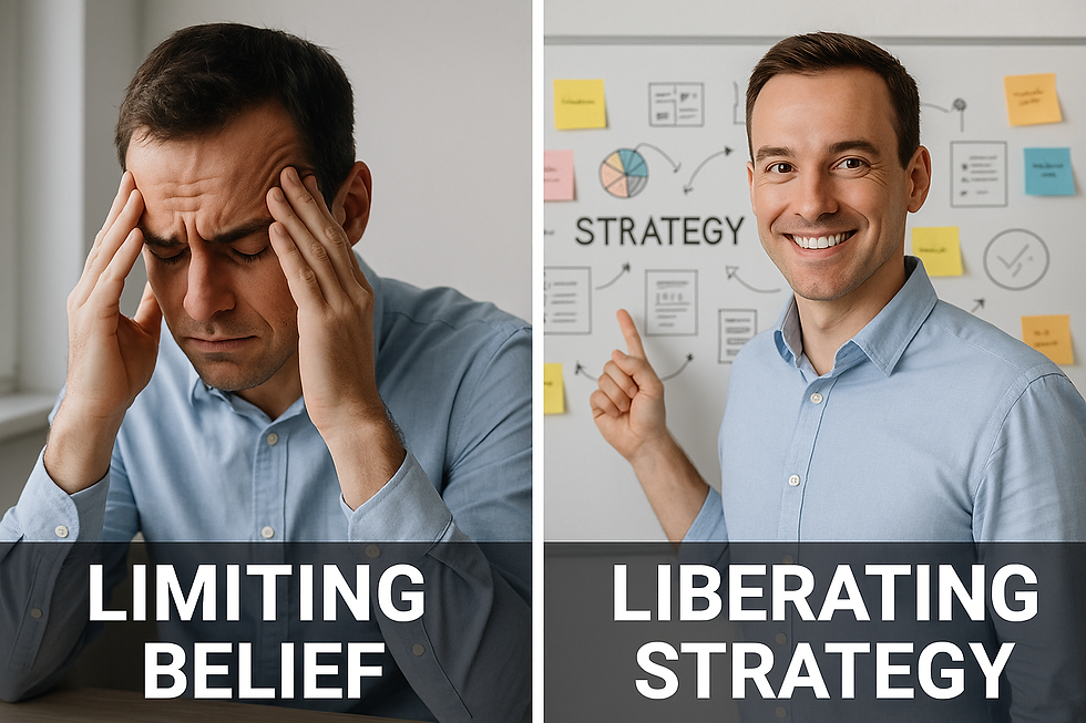Limiting belief vs liberating strategy