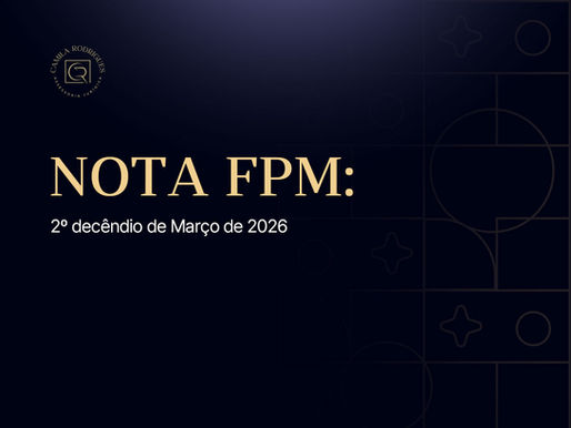 Planejamento em Foco: 2º Decêndio do FPM de Março será creditado nesta sexta (20)