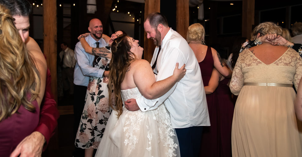 Bride and Groom Dancing