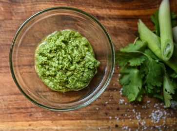 A closeup of our Sofrito, see the rich texture and freshness