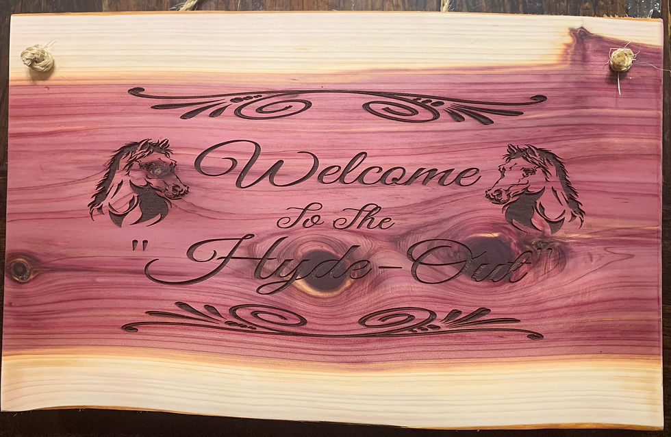 Thumbnail: Live Edge "Texas Cedar" Signs