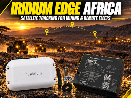 Iridium Edge and Teltonika FMC125 satellite tracking for mining and remote fleets in Africa