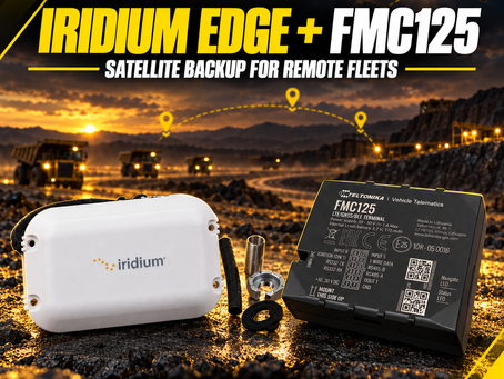 Iridium Edge and Teltonika FMC125 satellite backup for remote fleets