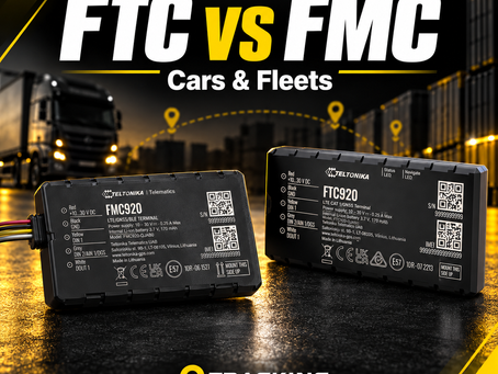 Teltonika FTC vs FMC tracker comparison for cars and fleets cover