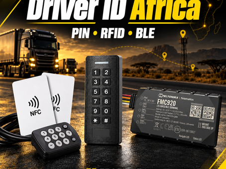 Driver identification for African fleets cover with real keypads and Teltonika tracker