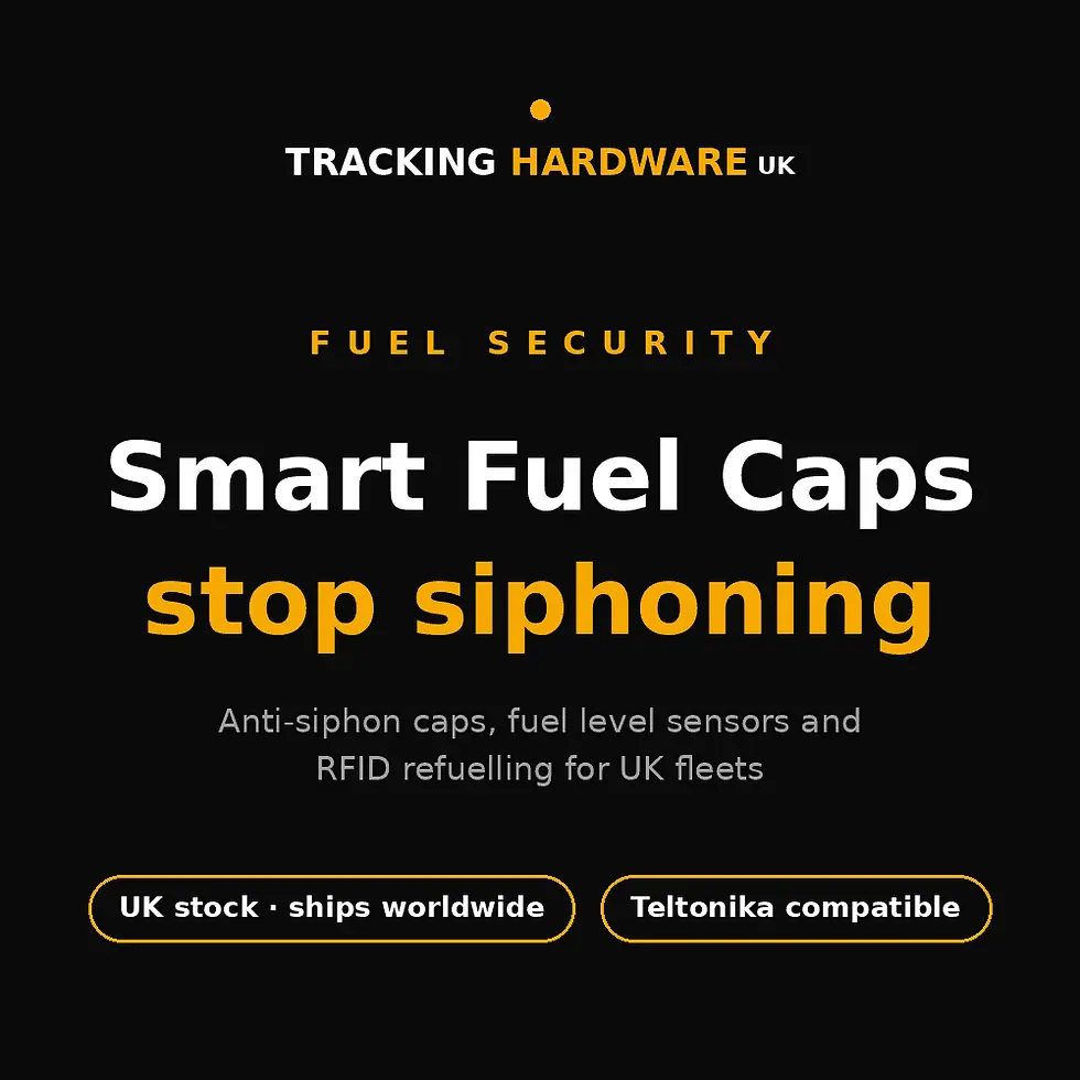 Smart fuel caps and anti-siphon fuel security hardware for UK fleets — Tracking Hardware UK