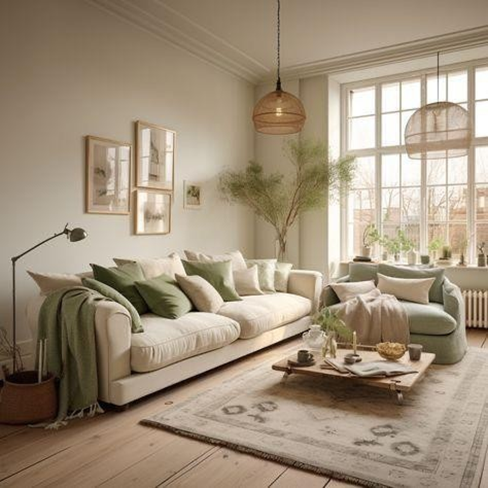 Living Area with furniture