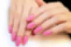 ongle en gel rose