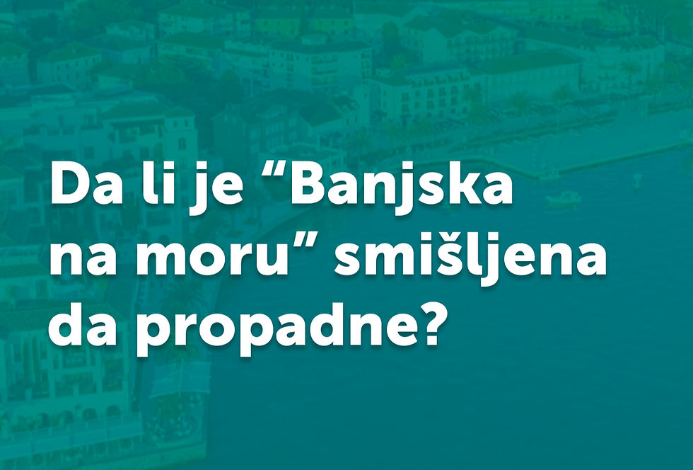 Is “Banjska at the seaside” designed to fail?