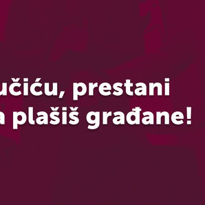 Vučiću, prestani da plašiš građane! Srbija je u Evropi i treba joj EU odbrana.