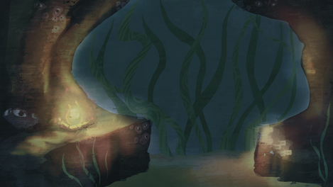 Underwater Cave Background 