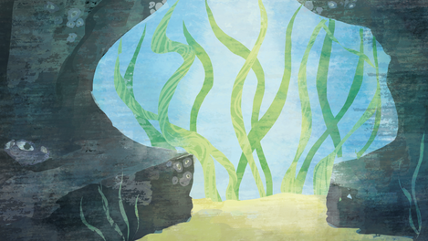 Underwater Cave Background 