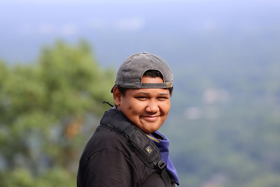 Young man smiling
